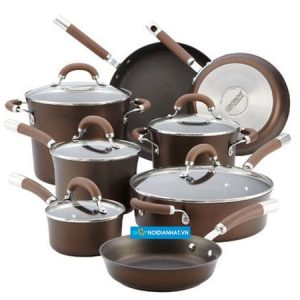 Bộ nồi chống dính Circulon Premier Professional Hard Anodized Cookware Set 13 món
